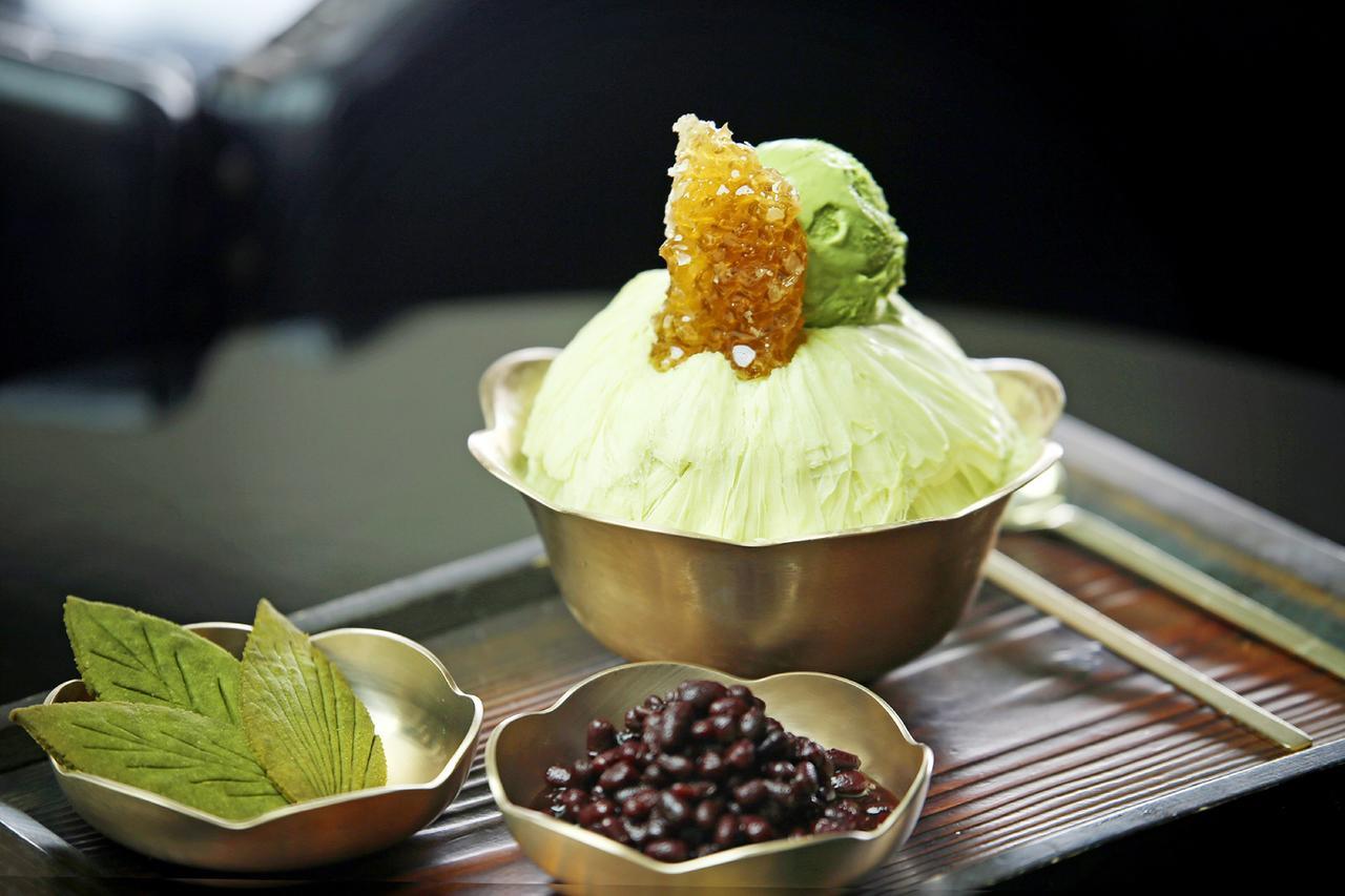 Kensington Jeju Hotel Esterno foto Bingsu with green tea ice cream